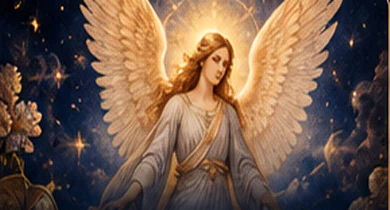 Arte temática da Alma Cósmica — anjos